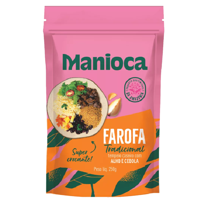 MANIOCA FAROFA 250G TRADICIONAL SC 14U