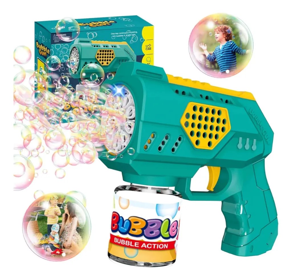 Imagem 1 do produto: Brinquedo Lança Bolhas De Sabão P/ Criança C/ Led