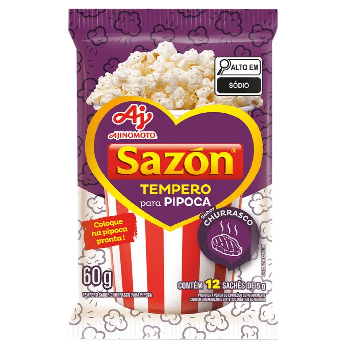 Imagem 1 do produto: AJI SAZON 60G PIPOCA CHURRASCO 48PX12SCX5G