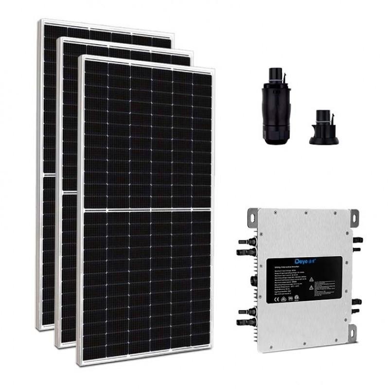Imagem 1 do produto: Kit Gerador Energia Solar 1,78 kWp - Microinversor Deye c/ Wifi SUN2000 - Painel Luxen (Mini Trilho)