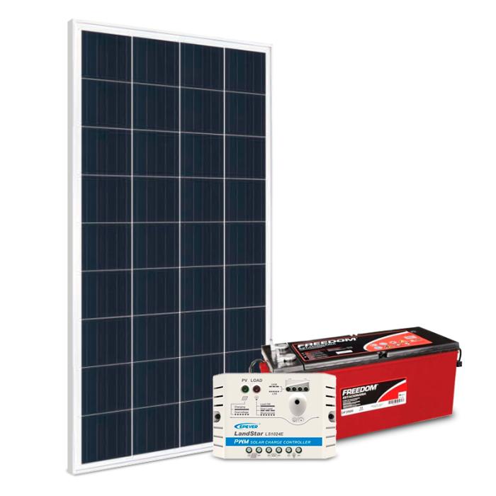 1x 30Wp Ztroon| 1x 115/105Ah 12V  | 1x 10A PWM Epever