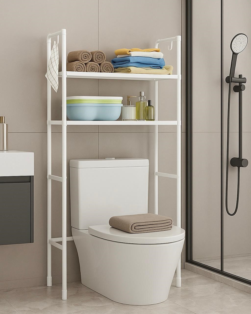 Imagem 10 do produto: Estante Organizadora para Banheiro sobre Vaso Sanitário