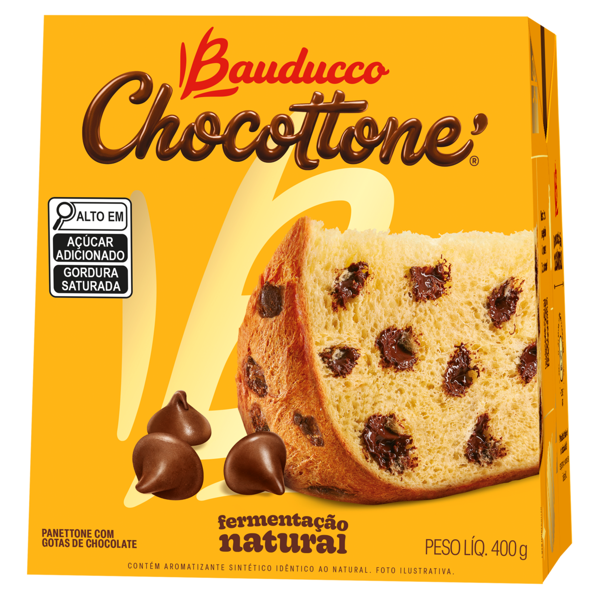 BAUDUCCO PANETONE 400G CHOCOTONE 18U