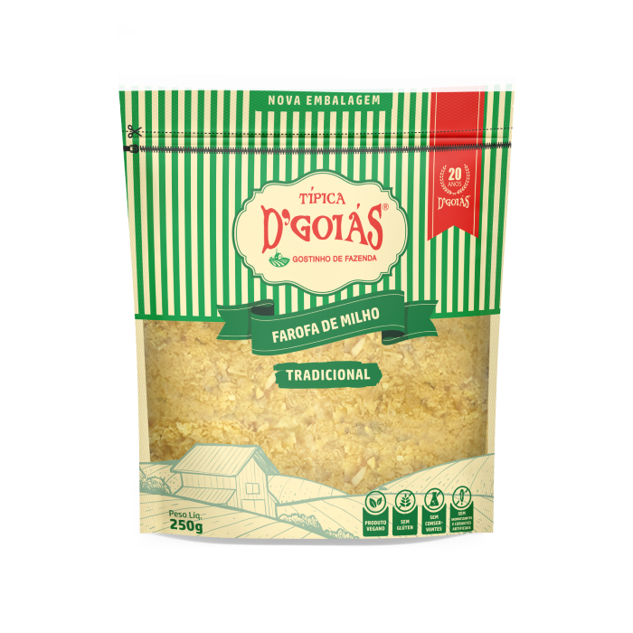 DG FAROFA 250G MILHO TIPICA TRAD 20U