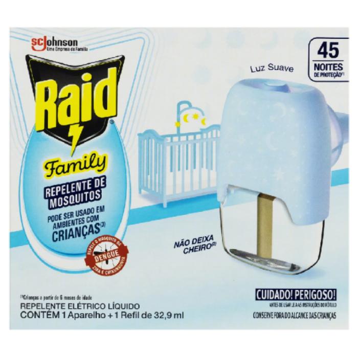 Imagem 1 do produto: SCJ RAID ELET LIQ 32,9ML AP 45N FAMILY 12U