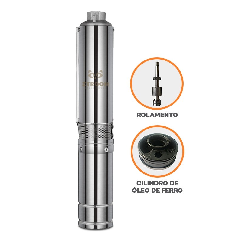 Imagem 4 do produto: Bomba Solar ZTROON 3" - 109 m ou 8.5m³/dia | 3ZTS1.7-109-48-500W