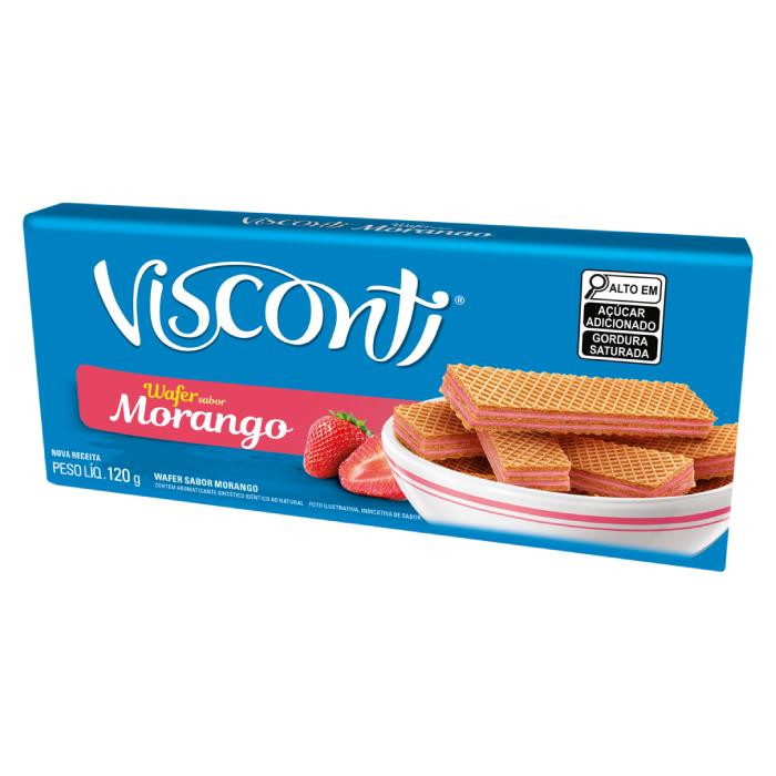VISCONTI WAFER 120G MORANGO 48U