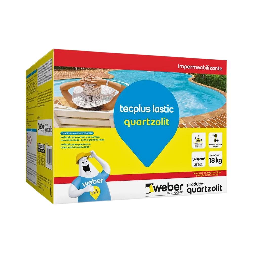 Imagem 1 do produto: Impermeabilizante Tecplus Lastic 18kg #Quartzolit #45326