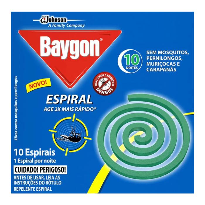 SCJ BAYGON ESPIRAL 10 ESPIRAIS METAL 60U
