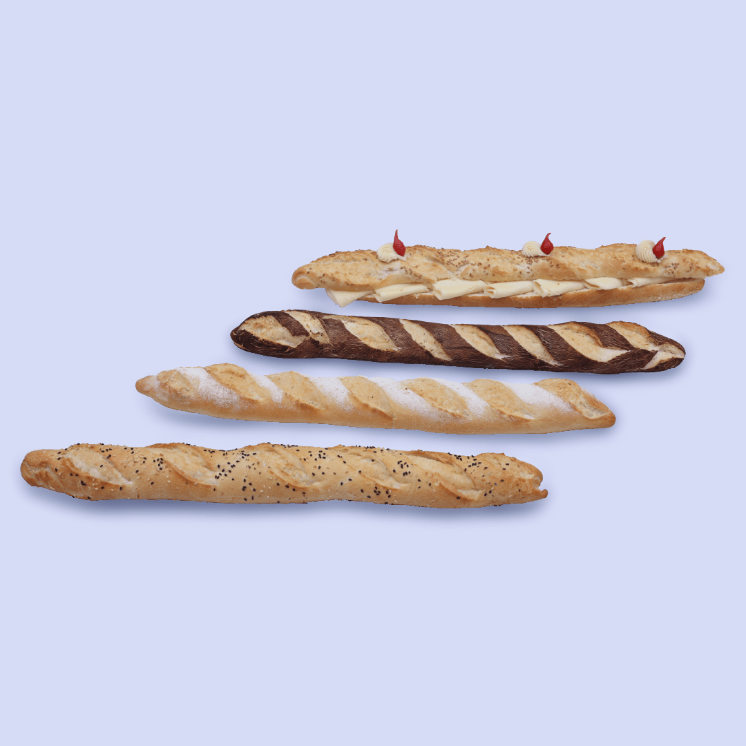 Imagem 2 do produto: BAGUETE 200 FERM CURTA MASSA CONG 3KG