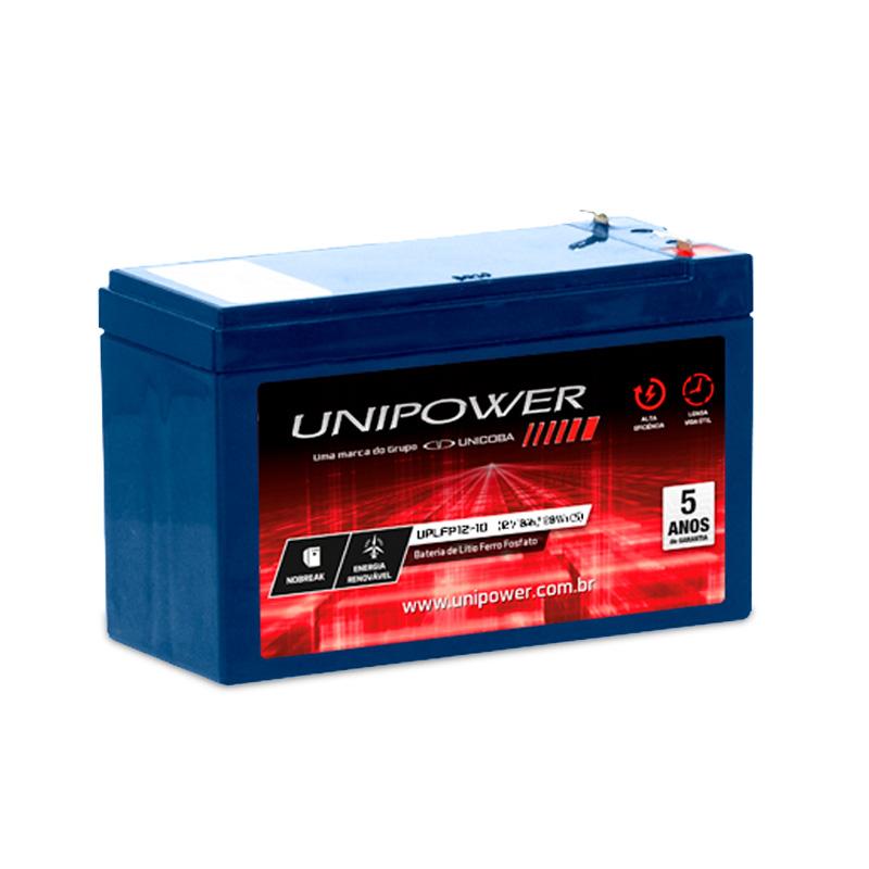 Imagem 1 do produto: Bateria Solar de Lítio 128Wh - Unipower UPLFP12-10 4000 ciclos