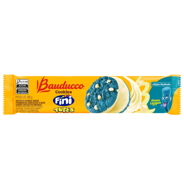 Imagem 1 do produto: BAUDUCCO COOKIES 96G MAXI PINTA LINGUA 42U