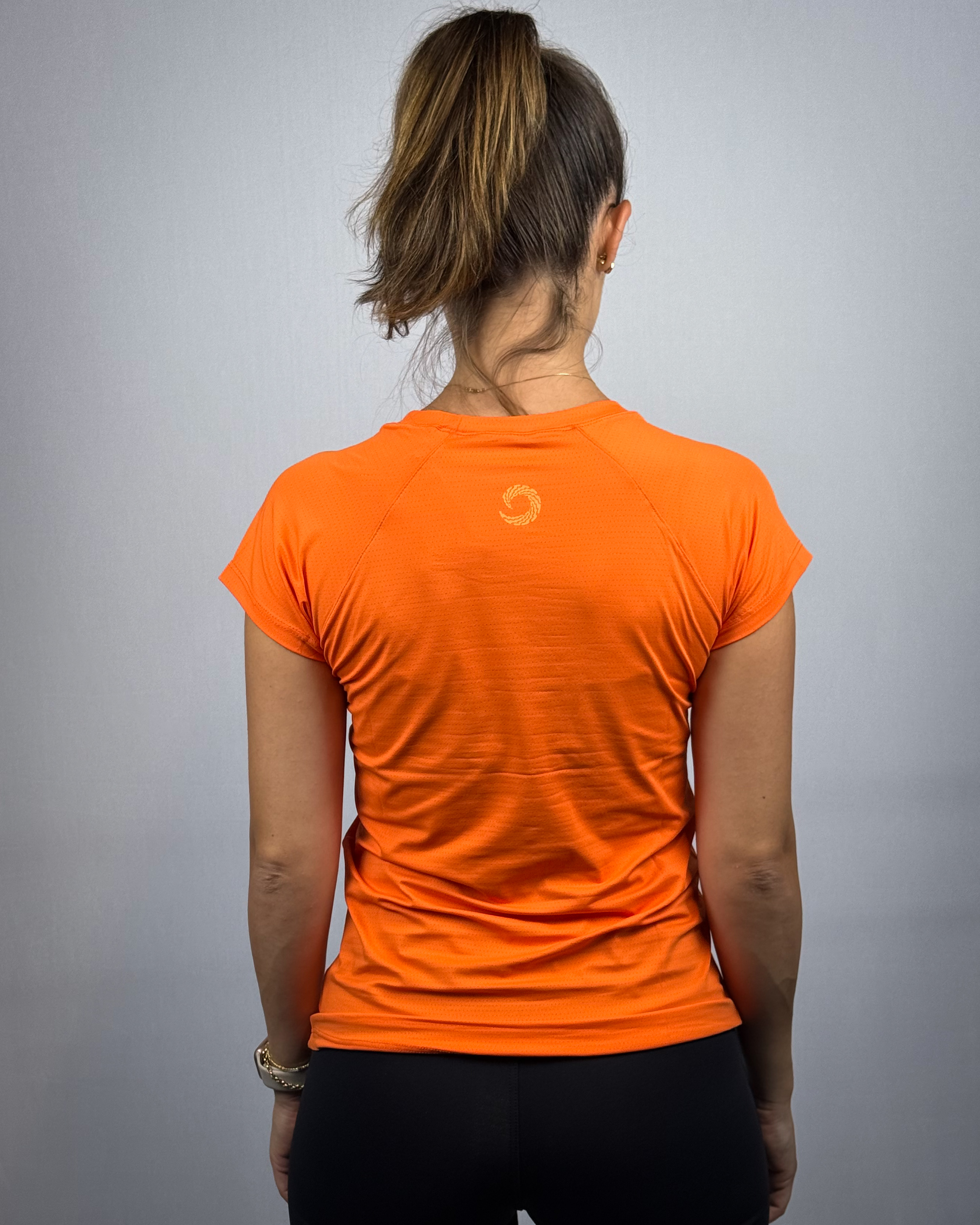 Imagem 3 do produto: BABY LOOK DRY - LARANJA LOGO  DOURADO