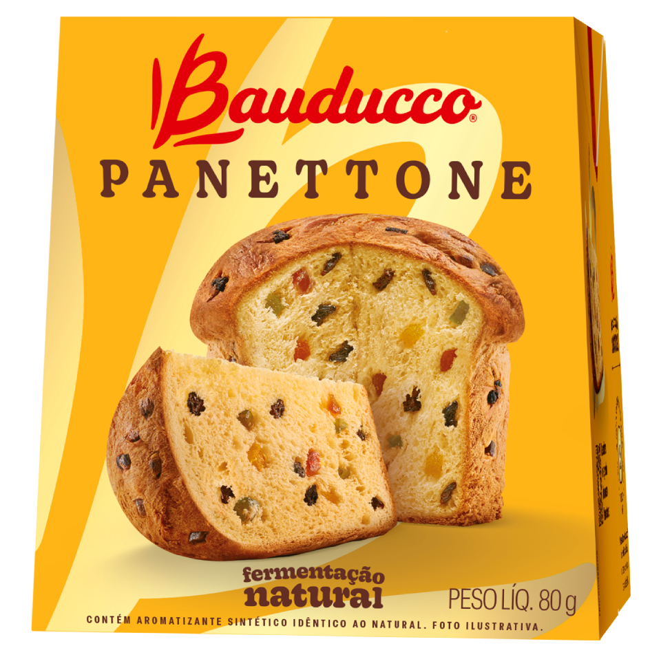 BAUDUCCO PANETONE 80G MINI TRADICIONAL 24U