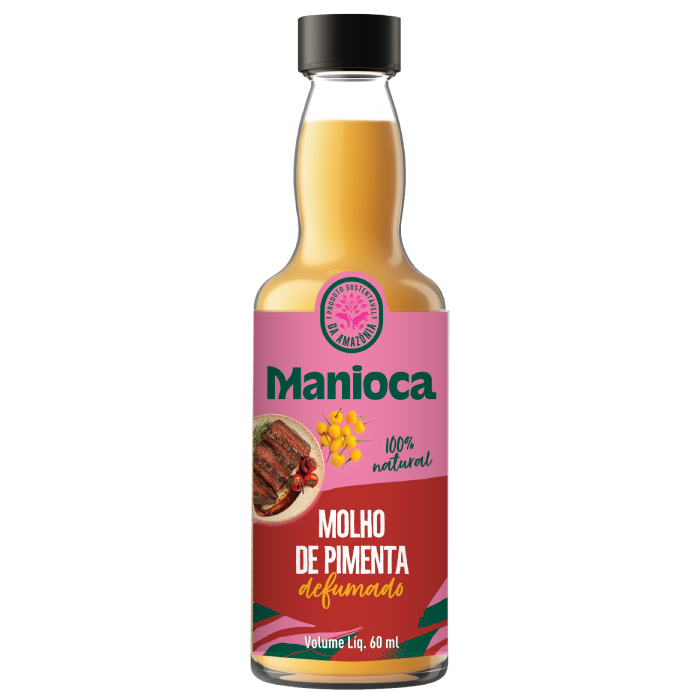 MANIOCA MOLHO 60ML DE PIMENTA DEFUMADA VD 12U