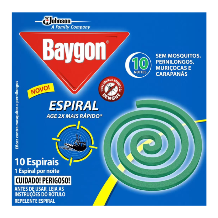 SCJ BAYGON ESPIRAL 10 ESPIRAIS METAL 60U