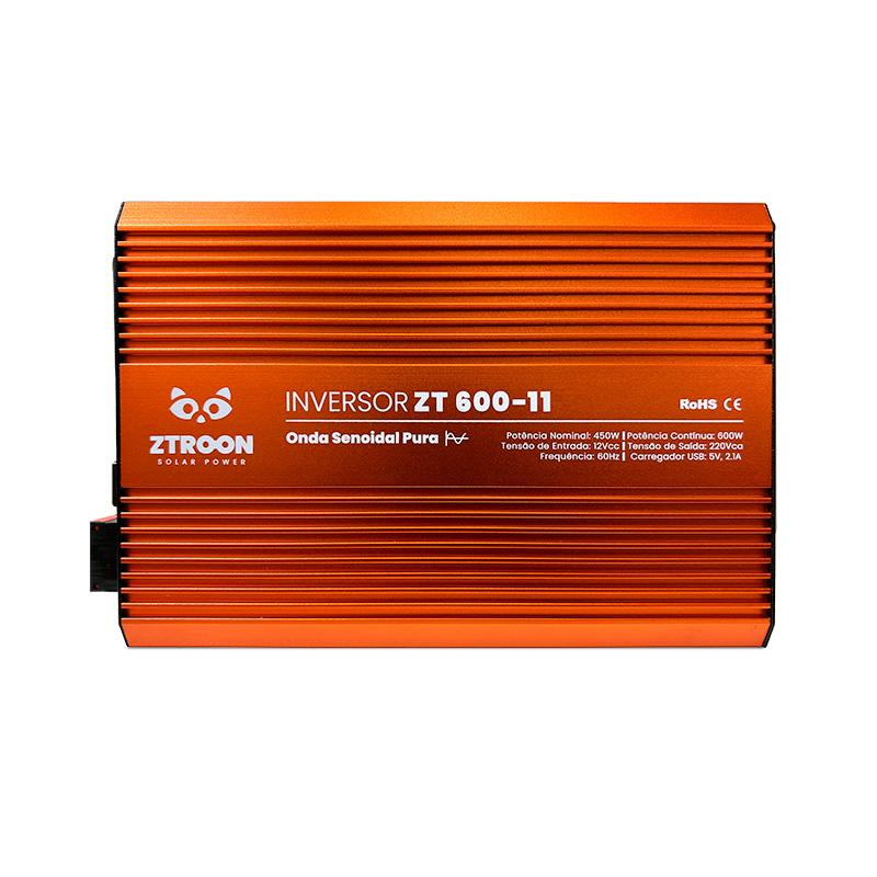 Imagem 1 do produto: Inversor Off Grid Senoidal ZTROON ZT600-11 - 600W - 12/ 127V