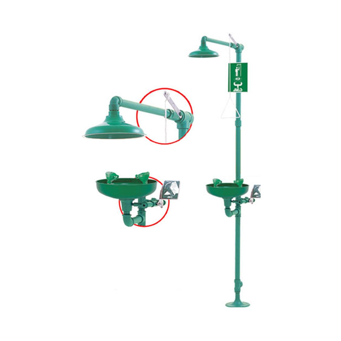 CHUVEIRO E LAVA OLHOS C/BACIA ABS 005CLO
