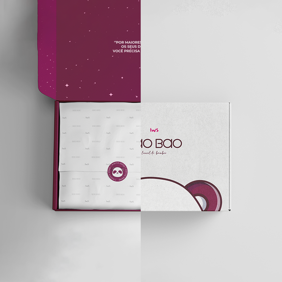 Imagem 2 do produto: Jogo de Cama Bamboo IWS Bao Bao - Casal