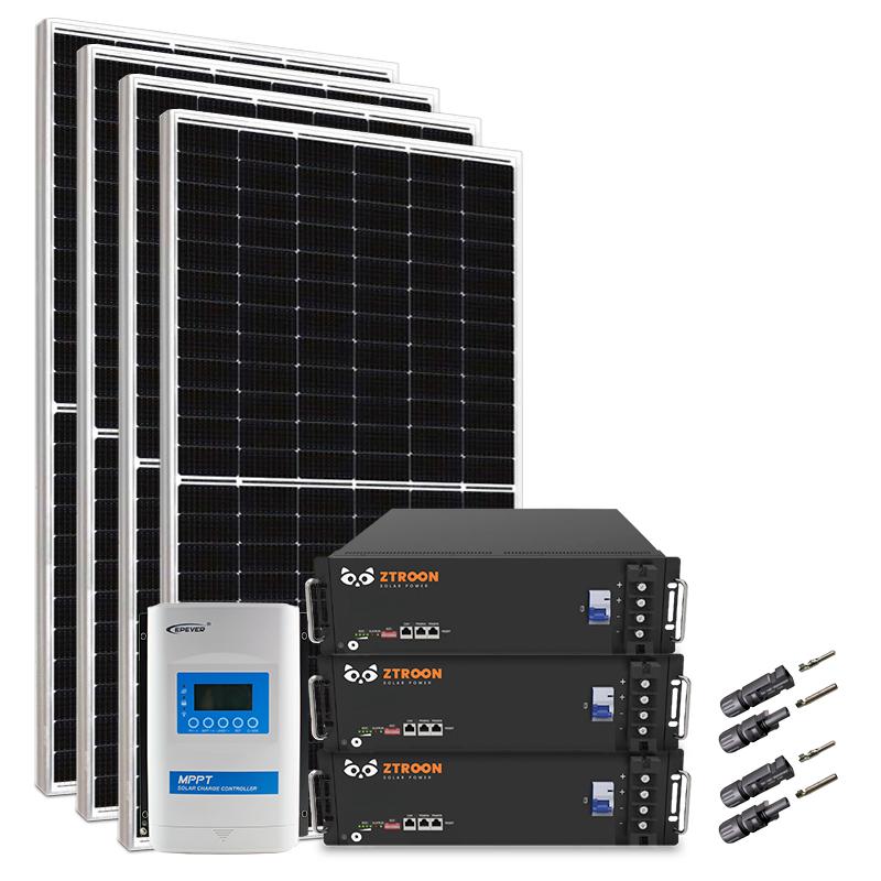 4x 555Wp Luxen | 3x Bateria Lítio 48V 105Ah  | 1x 40A MPPT Epever