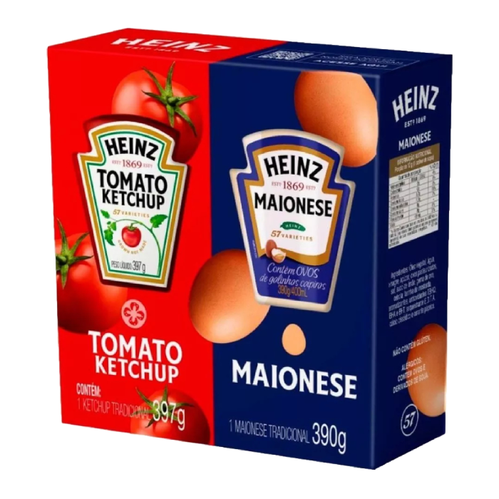 KH HEINZ PACK 787G KETCHUP+MAIONESE 8U